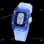 Swiss Copy Richard Mille Blue Sapphire RM007 Watch Blue Rubber strap